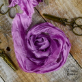 Dekorative VINTAGE Shabby Bänder - pfingstrosenfarben