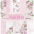 SCRAPANDME Setz von 6Stk 30x30cm doppelseitig Scrapbooking Papier- Pink Roses