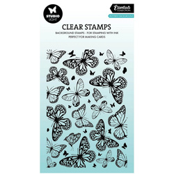 Transparenter Stempel - Studio Light - Butterflies background Schmetterlingen