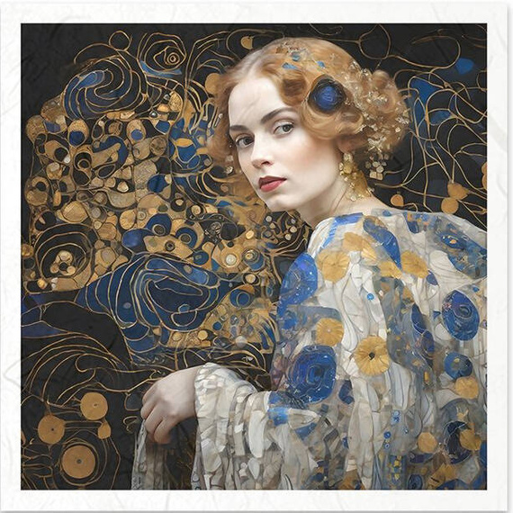 Scrapbooking-Bastelpapier-Set reis - ITD - RSM127 Frauenmosaik - Inspiriert von Klimt