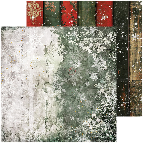 Scrapbooking Papier Set 20x20 - Craft o'clock -  Oh Christmas Night - BASIC