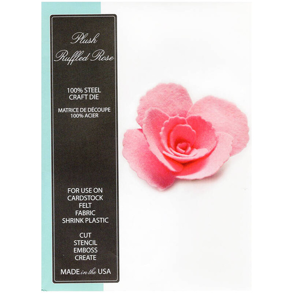 Stanzform Präge Stanzschablone Cutting Die - Erinnerungsbox - Plüsch gerüschte Rose