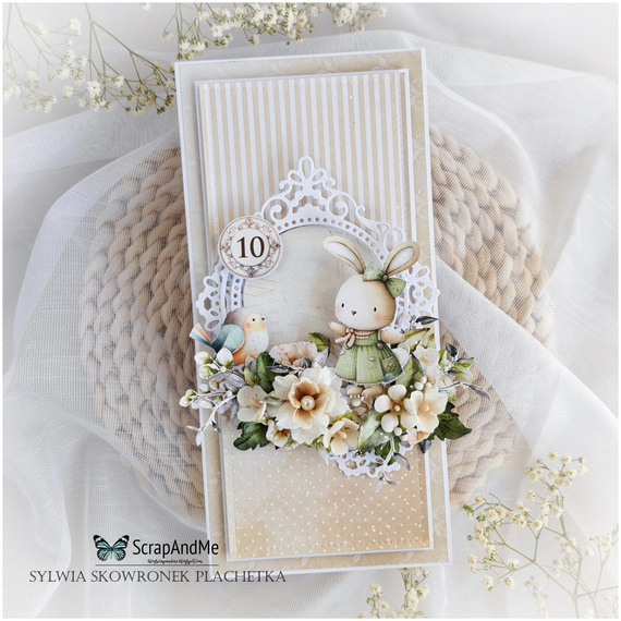 Stanzschablone – Cutting Die für Papier - SCRAPANDME - zierlicher Rahmen 030