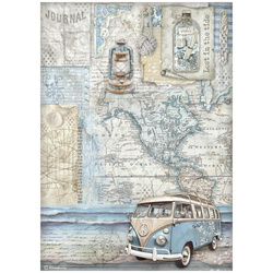 Reispapier Decoupage Bastelpapier A4 - Stamperia - Silent Sea