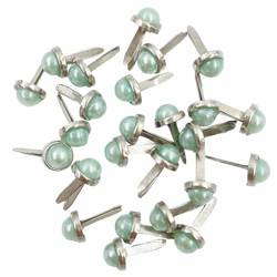 Perlenohrstecker - Wild Orchid Crafts - mint 6mm