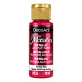DECOART Dazzling Metallics Acrylic Paint, Acrylfarbe - Festive Red 59 ml