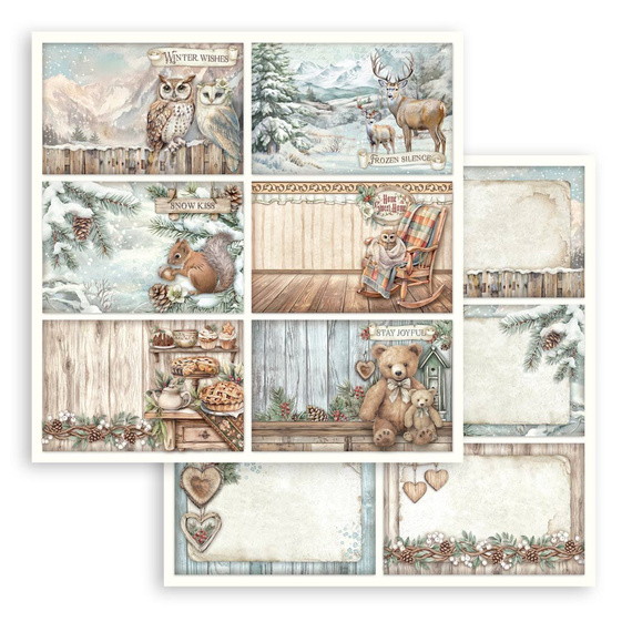 Scrapbooking Papier Set 30x30 - The Owl's House - Stamperia