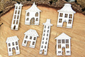 Dekorpappe Die Cut Chipboard - Just Chillin - Gemütliche Häuser - Scrapiniec