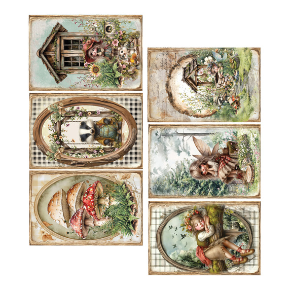 ALCHEMY OF ART Set 15x30cm Scrapbooking Papier, Magic of the Northern Lights, aurora