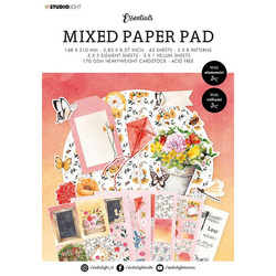 STUDIO LIGHT 42 Blatt Satz Papiere und Elemente Scrapbooking Papier - Mixed Paper Pad Pattern 16