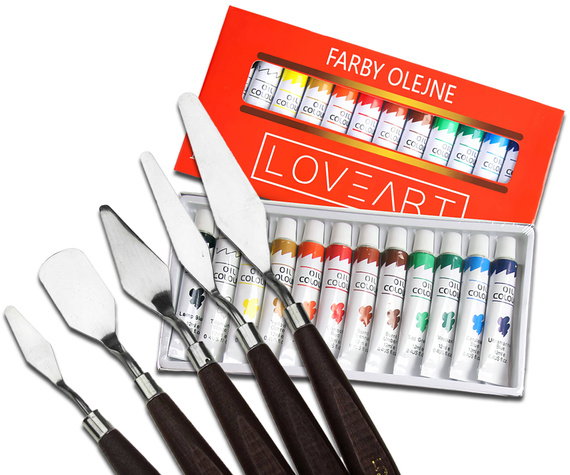 LOVEART Acrylfarben 24x12ML Acrylset Farben Farbenset Künstlerfarbe Malfarben