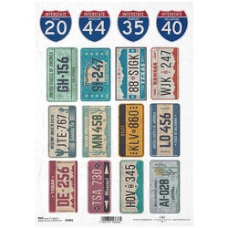 ITD Reispapier Decoupage Bastelpapier Serviettentechnik, R1903 Registrierungen