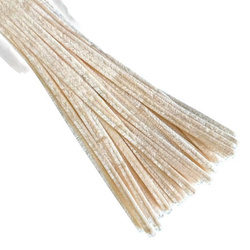 Beige Chenilledrähte für Bastelarbeiten – 30 cm, flexibel und weich - ca. 50 Stk.