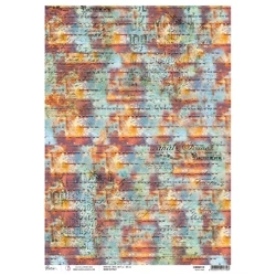 Reispapier Decoupage Bastelpapier für Decoupage A3 - Ciao Bella - Coral Reef - Rusty Haze