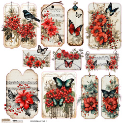 AUFKLEBER ScrapLove Dekor Stickers - Christmas Tag 1 - Winter-Tags