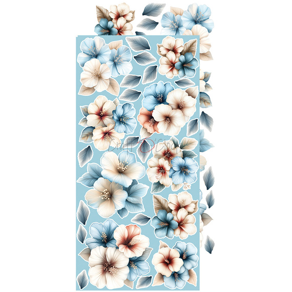 Scrapbooking Zubehör Set - Craft o'clock - Emerald Tales - Blumen