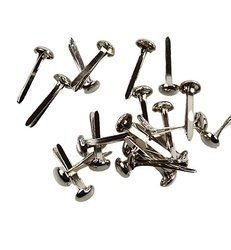 NELLIE'S Metall Brads 3mm/40Stk. - Scrapbooking Papierverschlüsse, silber