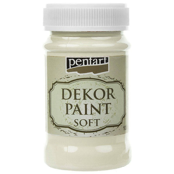 Dekor Paint Kreidefarbe elfenbein - ivory 100ml - PENTART