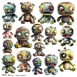 AUFKLEBER - ScrapLove - Creepy Zombie 1