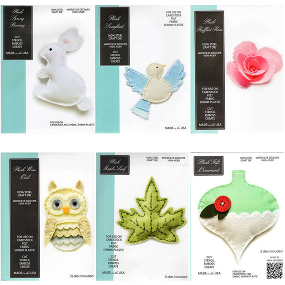 stanzform Präge Stanzschablone Cutting DieSet aus Filz - Erinnerungsbox - 6 Stück