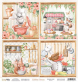 SCRAPBOYS 30x30cm doppelseitig Scrapbooking Papier Kitchen Stories 02