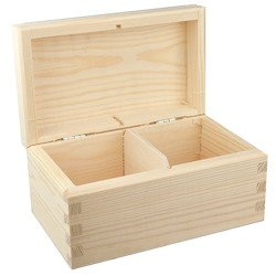 Teedose - Teehaus mit 2 Fächern