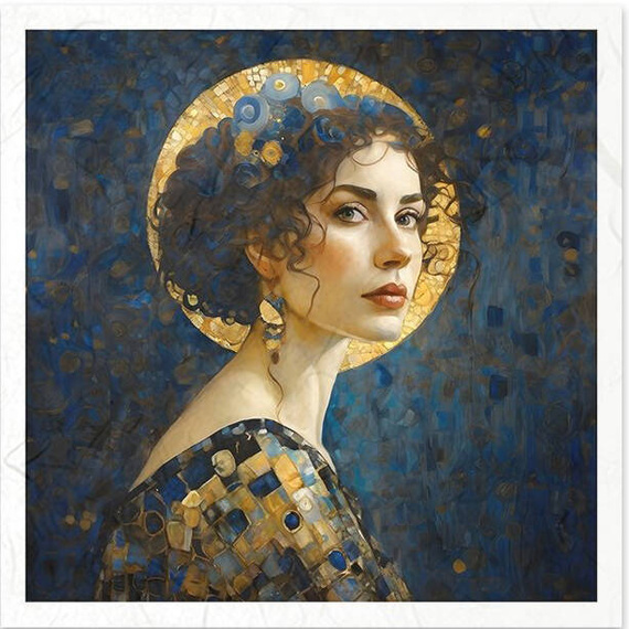 Scrapbooking-Bastelpapier-Set reis - ITD - RSM127 Frauenmosaik - Inspiriert von Klimt