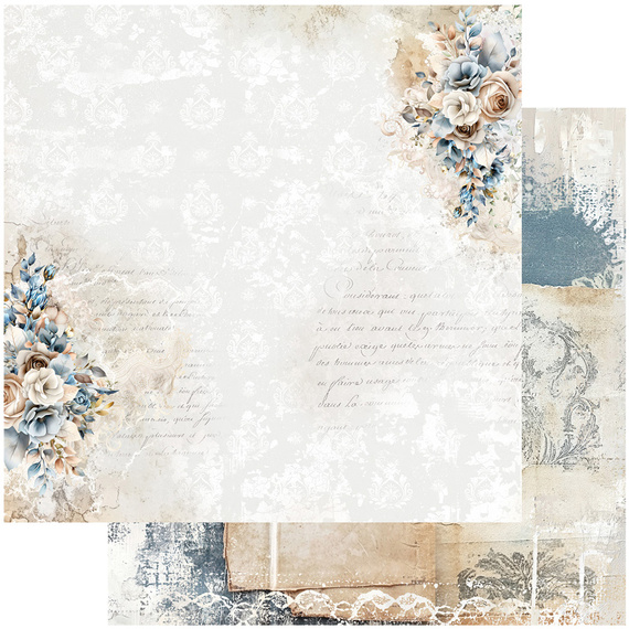 ALCHEMY OF ART Set 30x30cm Scrapbooking Papier,  In shades of blue