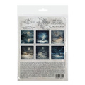 Reispapier-Set - Nachtlandschaft, Winter, Eule, Haus, Sterne - RSM179 - Itd Collection