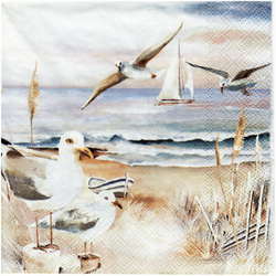 SERVIETTEN 1 Stück Motivservietten Decoupage Napkin 33x33cm, Salty Breeze