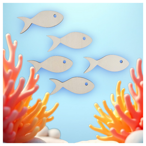 Anhänger aus Holz - Fisch - Dekor