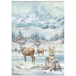 Reispapier für Decoupage A4 - The Owl's House - wilde Fauna - Stamperia