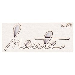 Dekorpappe Die Cut Chipboard - Heute - Scrapiniec