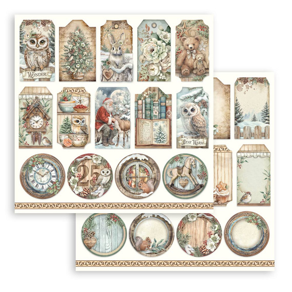 Scrapbooking Papier Set 30x30 - The Owl's House - Stamperia