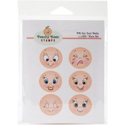 PEACHY KEEN Stempel Motivstempel Clear Stamp Just Baby 1 Smileys von Kindern