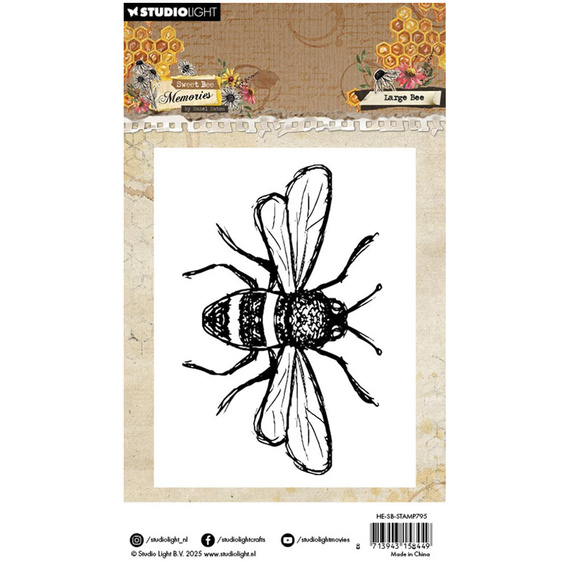STUDIO LIGHT - Transparenter Stempel - Large Bee 