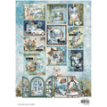STUDIO LIGHT A4 Papierset + Elemente Scrapbooking Papier, Winter Wonderland