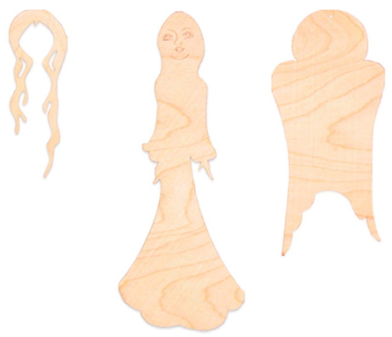Holzengel Engel 26cm 3in1 Dekor