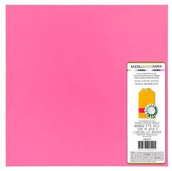 Kunststoff-Prägepapier - Bazzill - rosa - Pink Kiss