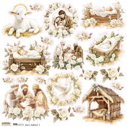 AUFKLEBER ScrapLove Dekor Stickers - Holy Family 7 – Heilige Familie 7