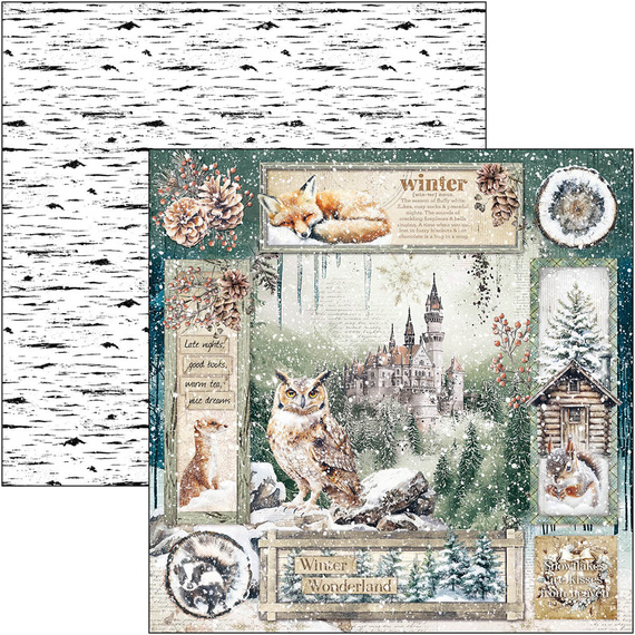 Scrapbooking Papier Set 30x30 cm – Paper Pad- Bastelpapier - Ciao Bella – Forest Tales