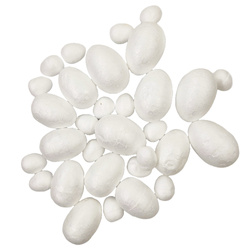 Ostereier Styropor Mix Größe - 32 Stück