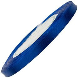 Satinband 6 mm - Dunkelblau - 32 lfm