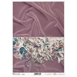 ITD Reispapier Decoupage Bastelpapier, Stoff, Blumenstrauß R2113 