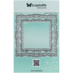 Stanzschablone - Cutting Die für Papier - SCRAPANDME - quadratischen Kartenhintergrund