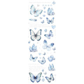 AUFKLEBER folie - Blaue Schmetterlinge
