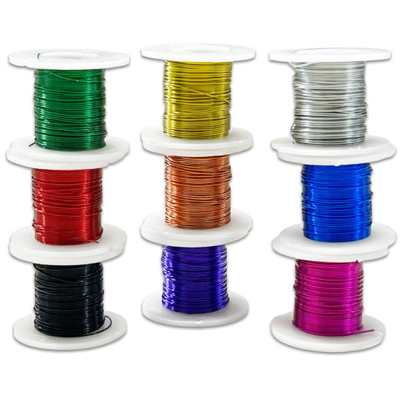 Set mit 9 Farben Floristendraht-Set 9 Farben - 0,3 mm - 9 x 3 m