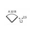 Metallecke für Alben - nickel - 21 mm - 1 Stück A22B