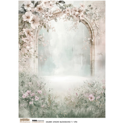 Reispapier Decoupage Bastelpapier A4 - Scraplove - Shabby Spring Background 1