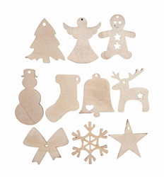 Anhänger aus Holz als Dekoration - Rentier - Dekor Ornament